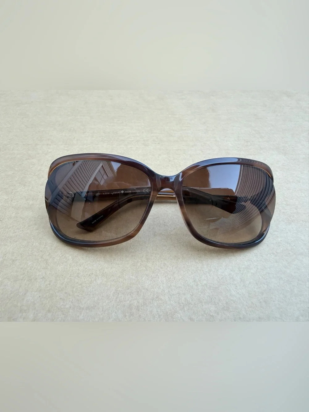 Vintage Kate Spade Mollie/S Oversized Brown Sunglasses with Original Case